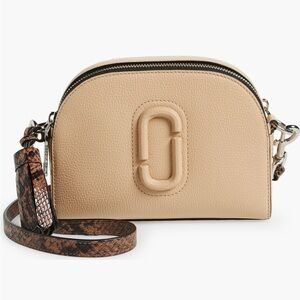 Marc Jacobs The shutter Snakeskin Embossed Strap Leather Crossbody Bag